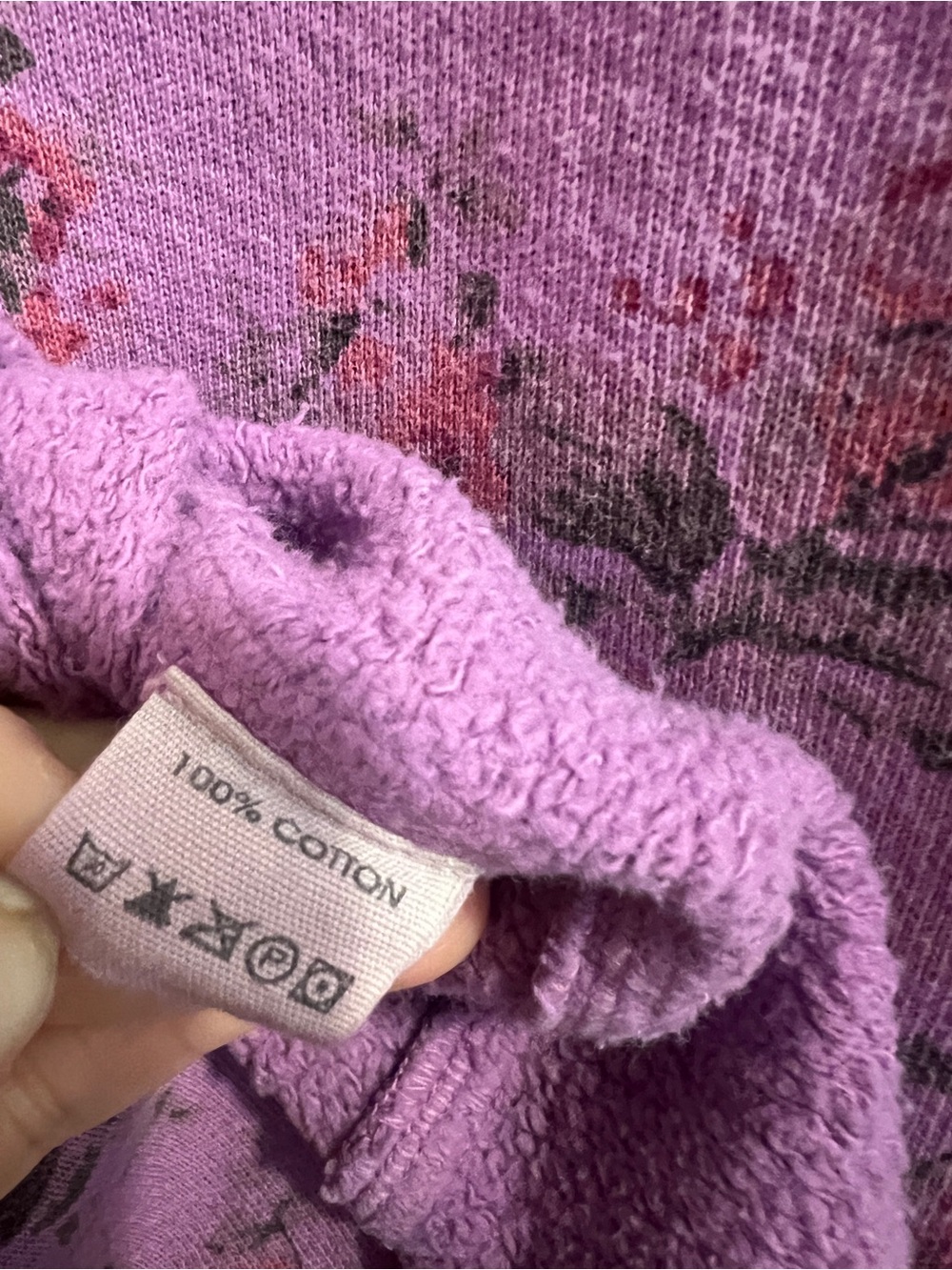 MAGNOLIA PEARL FLORAL ASHER PULLOVER 1397 in Iris Rose One Size Purple GUC - Picture 9 of 10
